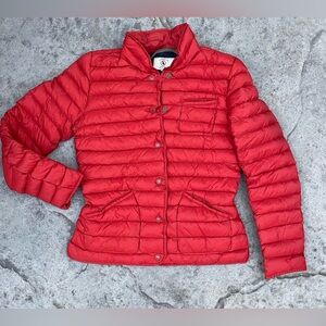 AIGLE Red Lightweight Down Puffer Jacket| Size 38 (M)